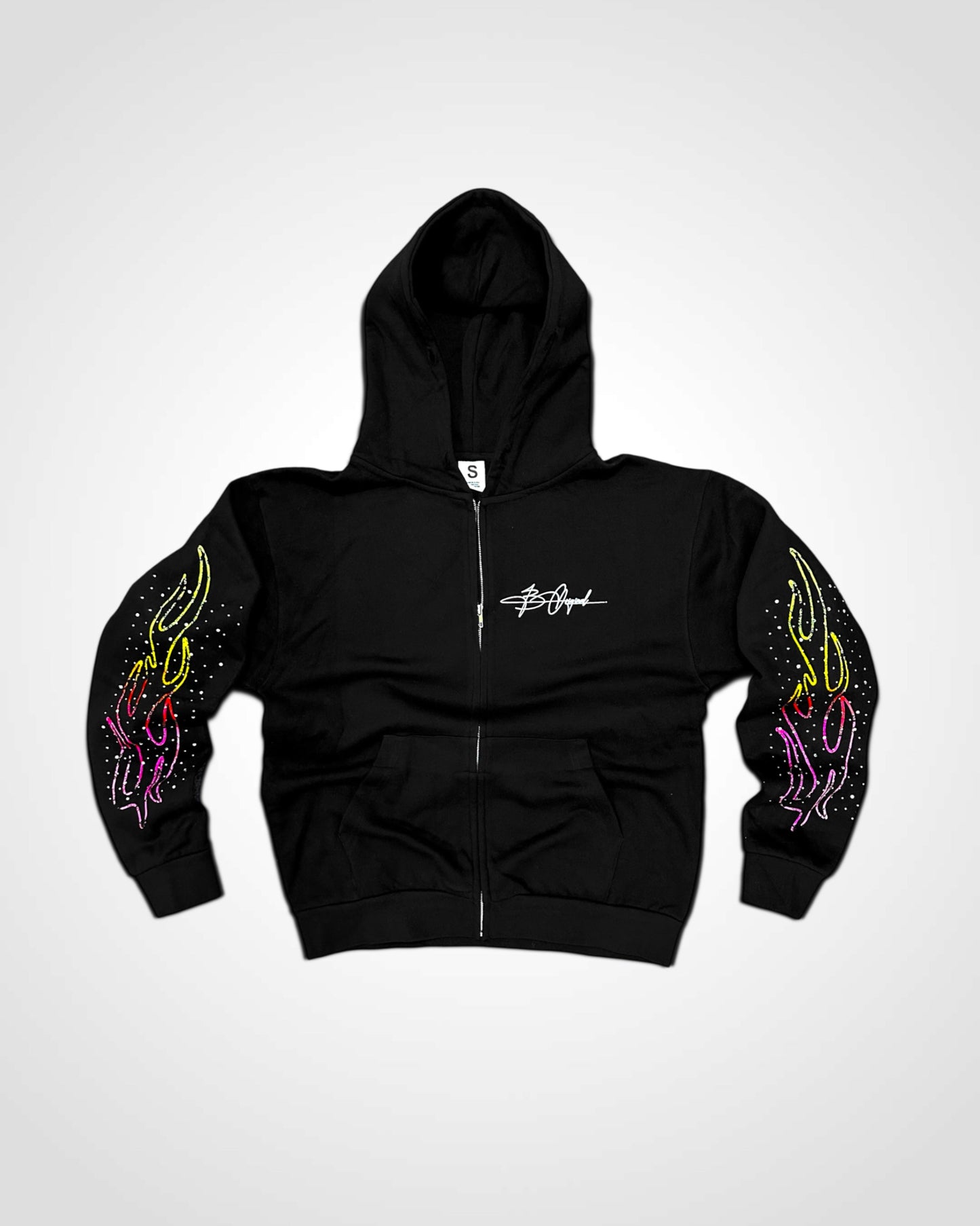 Gradient Flame Diamond Max Heavyweight Signature Zip Up